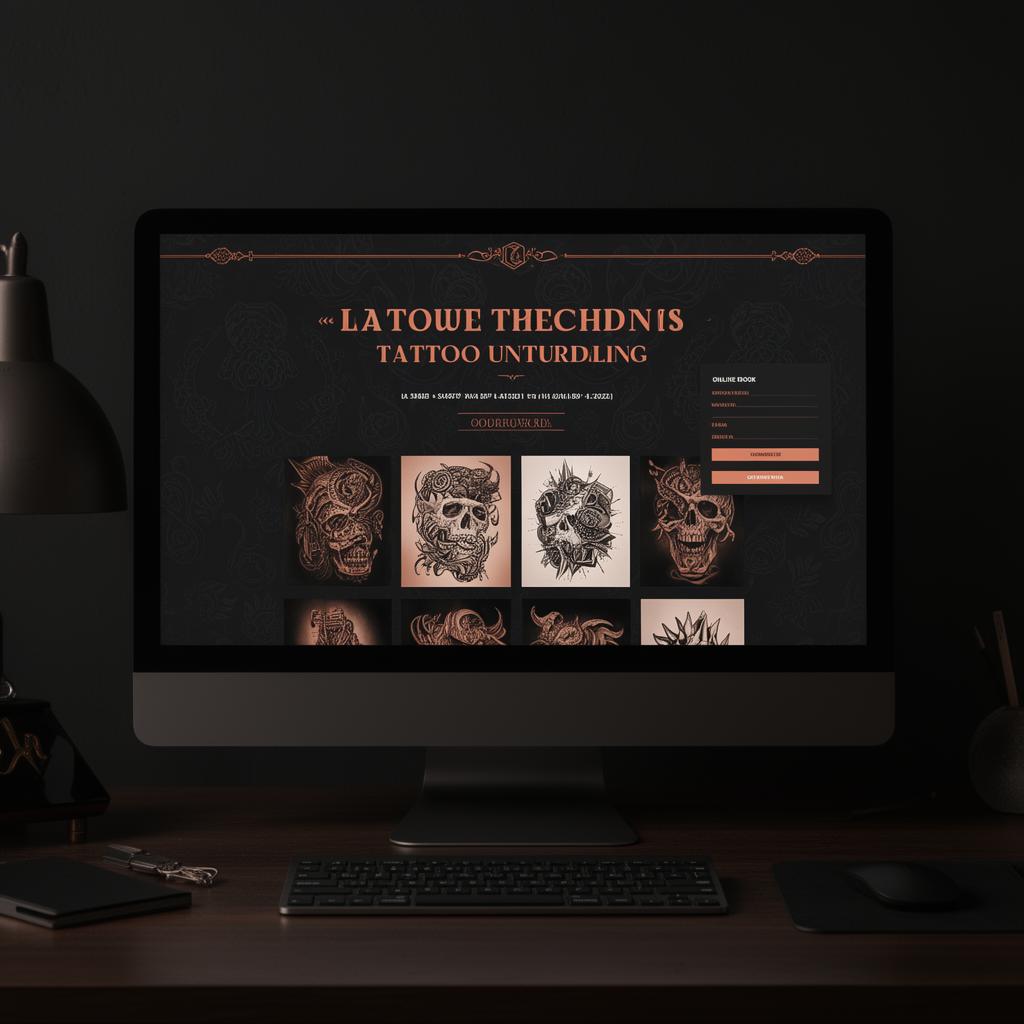 Site web réalisé pour Atelier Encre — Studio de tatouage